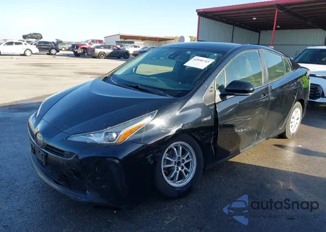 2021 Toyota Prius Le z USA, uszkodzony, nr VIN JTDKAMFU6M3148181